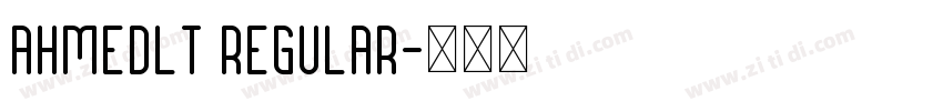 AhmedLT Regular字体转换